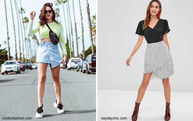 Tampil Fashionable Dengan Rok Mini - Mini asymmetric skirt