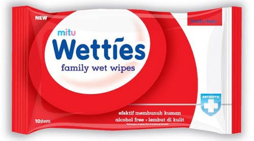 Merek Tisu Basah Terbaik Dan Berkualitas - Mitu Wetties Family Wet Wipes