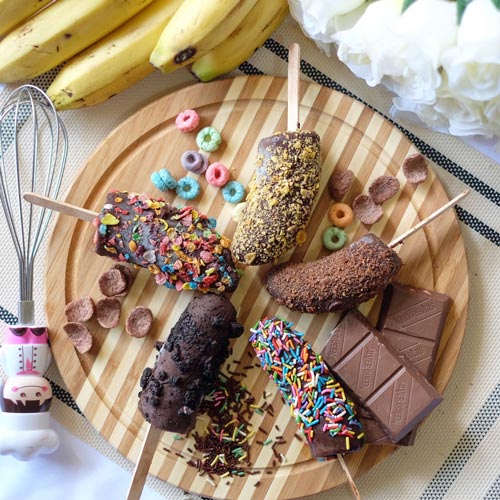 Aneka Makanan Olahan Berbahan Dasar Pisang - Frozen Choco Banana