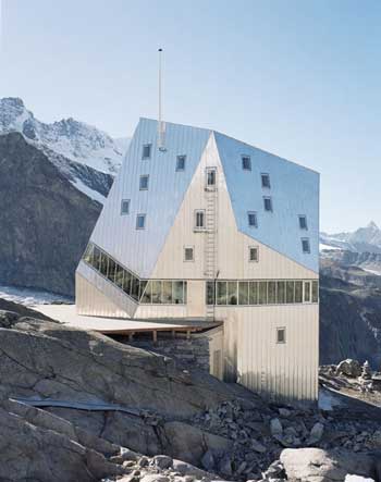 Bangunan Unik Di Dunia - Monte Rosa Hut, Switzerland