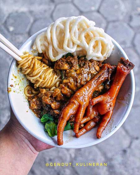 Tempat Wisata Kuliner Di Jogja - Menu Mie Ayam Bu Tumini