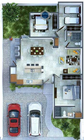 Desain Rumah Minimalis 3 Kamar - Rumah 4