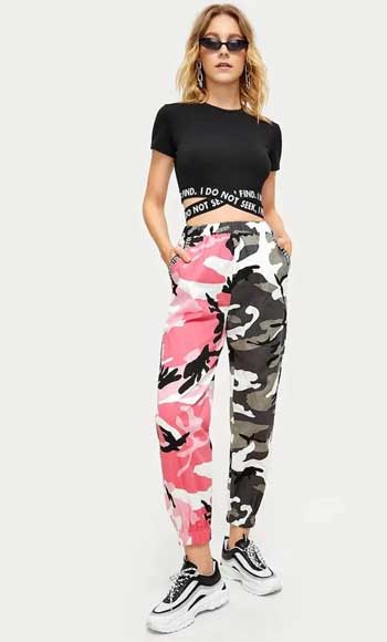 Inspirasi Motif Pakaian Casual Wanita - Motif camouflage