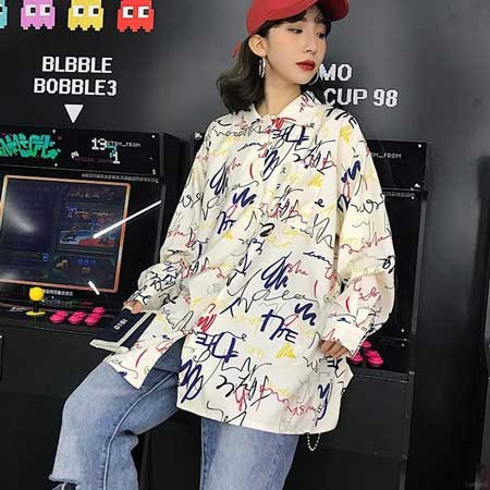 Inspirasi Motif Pakaian Casual Wanita - Motif graffiti