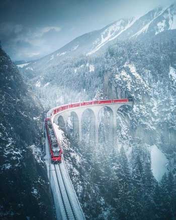 Lintasan Kereta Api Dengan Pemandangan Paling Indah Di Dunia - Glacier Express