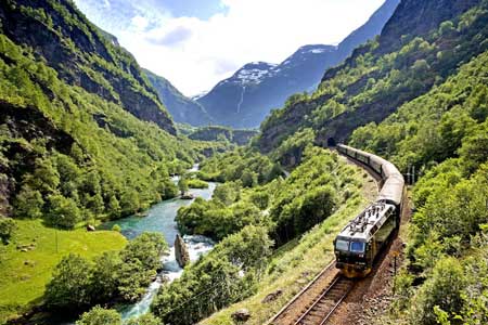 Lintasan Kereta Api Dengan Pemandangan Paling Indah Di Dunia - The Flam Railway