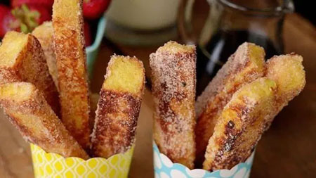 Resep Kreasi Roti Panggang Yang Mudah Dan Lezat - Stik roti bakar cinnamon