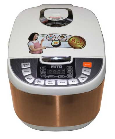 Rice Cooker Terbaik Dan Hemat Listrik - Mito Digital Rice Cooker R5+ 8 in 1 2L