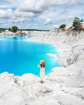 Daftar Tempat Wisata Paling Hits Di Bangka Belitung - Danau Kaolin