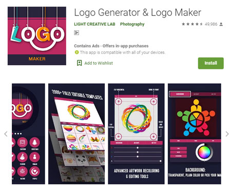 Aplikasi Pembuat Logo Terbaik di Android - Logo Generator & Logo Maker