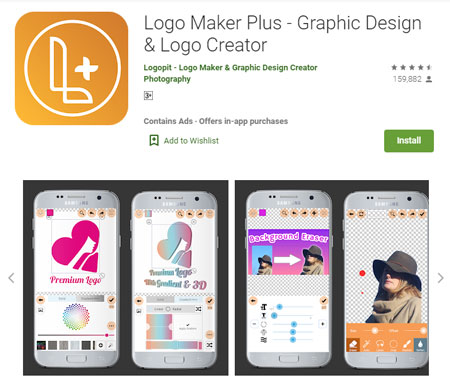 Aplikasi Pembuat Logo Terbaik di Android - Logo Maker Plus - Graphic Design & Logo Creator