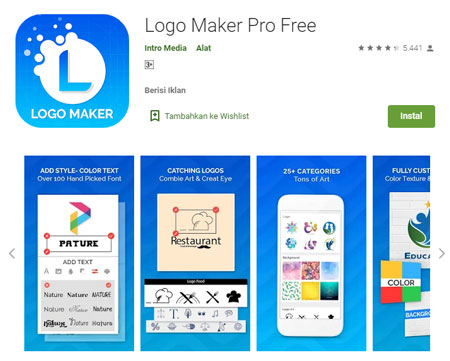 Aplikasi Pembuat Logo Terbaik di Android - Logo Maker Pro Free