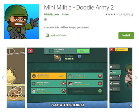 18 Game Multiplayer Offline Terbaik 2020 - Mini Militia - Doodle Army 2