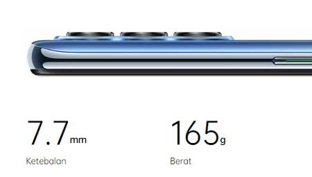 Spesifikasi Oppo Reno 4 - Body Slim