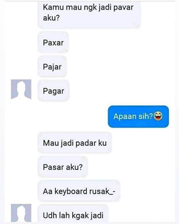 Chat Orang Pacaran Yang Bikin Ngakak