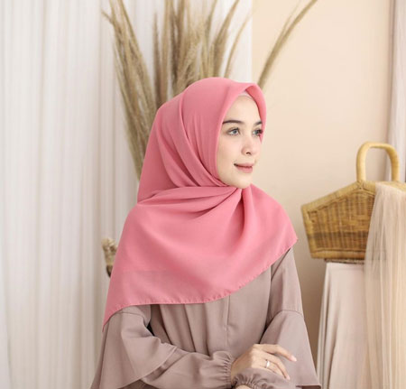 Jenis-Jenis Jilbab - Jilbab Segi Empat