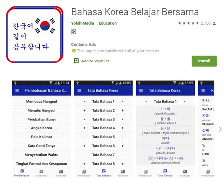 Aplikasi Belajar Bahasa Korea Terbaik