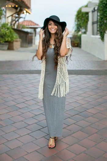 Inspirasi Mix and Match Maxi Dress