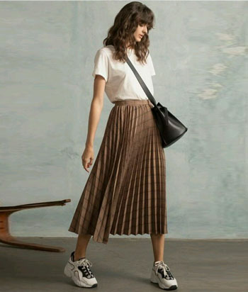 Inspirasi Mix and Match Rok Plisket