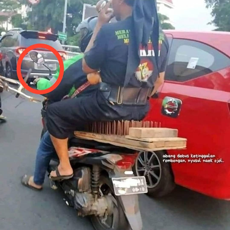 Kelakuan Kocak Penumpang Ojek Online