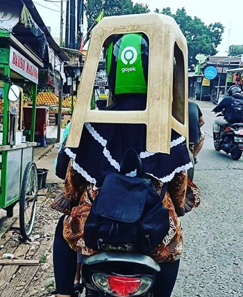 Kelakuan Kocak Penumpang Ojek Online