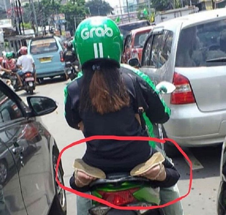 Kelakuan Kocak Penumpang Ojek Online