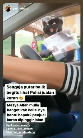 Video Polisi Jualan Koran di Pinggir Jalan, Ternyata Ini Alasannya