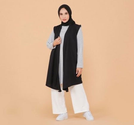 Mix And Match Cardigan Tanpa Lengan Untuk Tampil Trendi