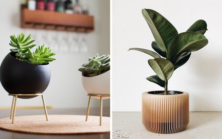 Inspirasi Pot Tanaman Hias Minimalis