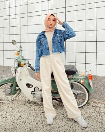 Inspirasi OOTD Hijab Kekinian Buat Ngabuburit