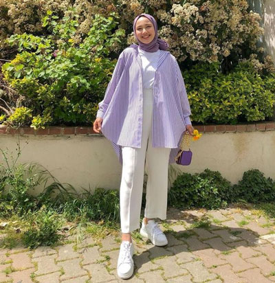 Inspirasi OOTD Hijab Kekinian Buat Ngabuburit